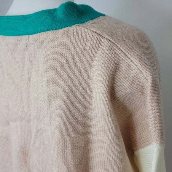 SHEIN Color Block Crop Cardigan - Picture 6 of 6